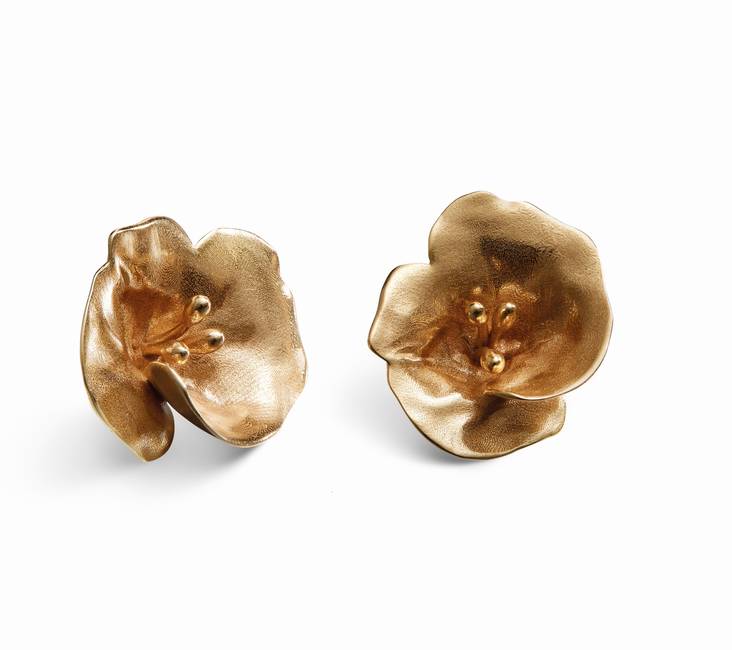 KALEVALA Kesäyön ruusu-korvakorut,pronssia. - Kalevala korvakorut - 361000701T - 1