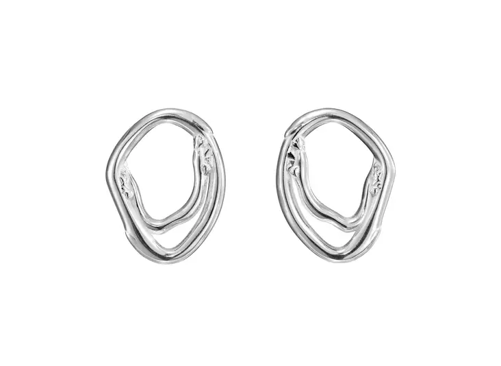 Kalevala Männyt 10011/03 isot hopeiset ikorvakorut 261001103T - Kalevala korvakorut - 261001103T - 1