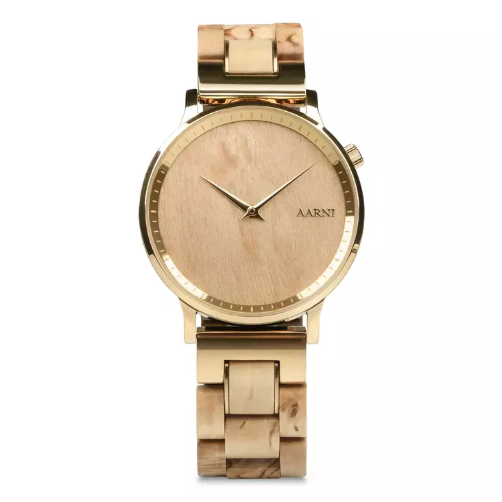 Aarni Leon-Visakoivu puinen rannekello - Aarni kellot - LEONVISAKOIVU - 1