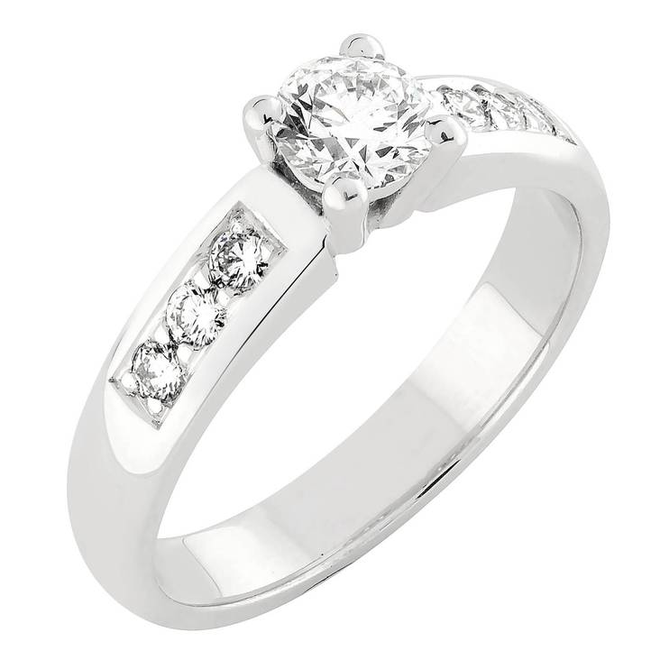 Sandberg Aamukaste II V-239-7w valkokultainen timanttisormus 0,54ct - Timanttisormukset - V-239-7W - 1