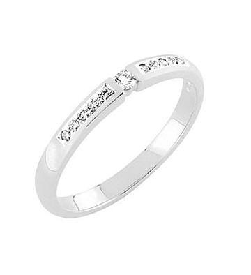 Sandberg Kallioranta I V-26-10w valkokultainen timanttisormus 0,10ct - Timanttisormukset - V-26-10w - 1