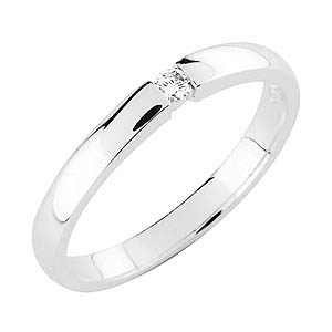 Sandberg Kallioranta V-26w valkokultainen timanttisormus 0,04ct - Timanttisormukset - V-26w - 1