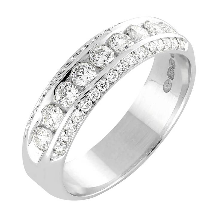 Sandberg Kassiopeia I V-115w valkokultainen timanttisormus 0,78ct - Timanttisormukset - V-115W - 1