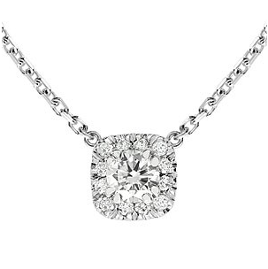 Sandberg Toivomuslähde I V-830w valkokultainen timanttikaulakoru 0,44ct - Naisten kaulakorut - V-830W - 1