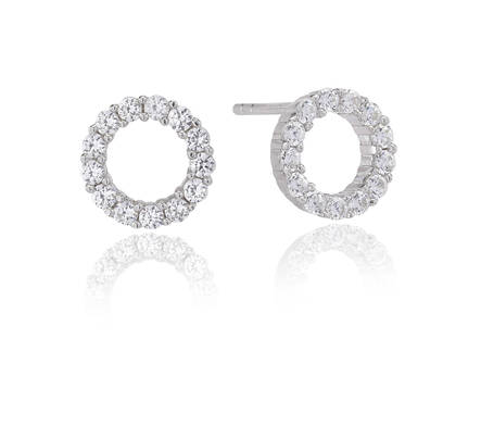 SIF JAKOBS BIELLA KORVAKORUT - Naisten korvakorut - SJ-E337-CZ - 1