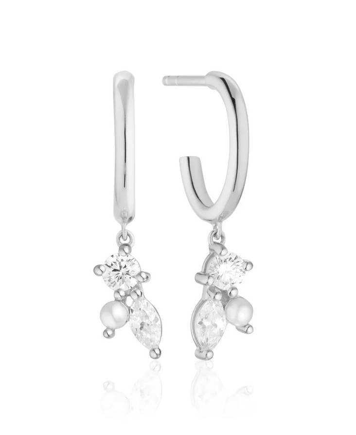 SIF JAKOBS Adria Tre Creolo hopeiset korvakorut SJ-E12226-PCZ - Naisten korvakorut - SJ-E12226-PCZ - 1