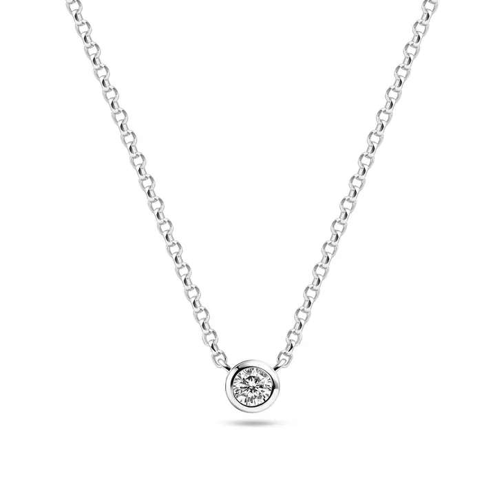 Sif Jakobs Essenza Sarzana hopeinen kaulakoru SJ-N2632-CZ - Naisten kaulakorut - SJ-N2632-CZ - 1